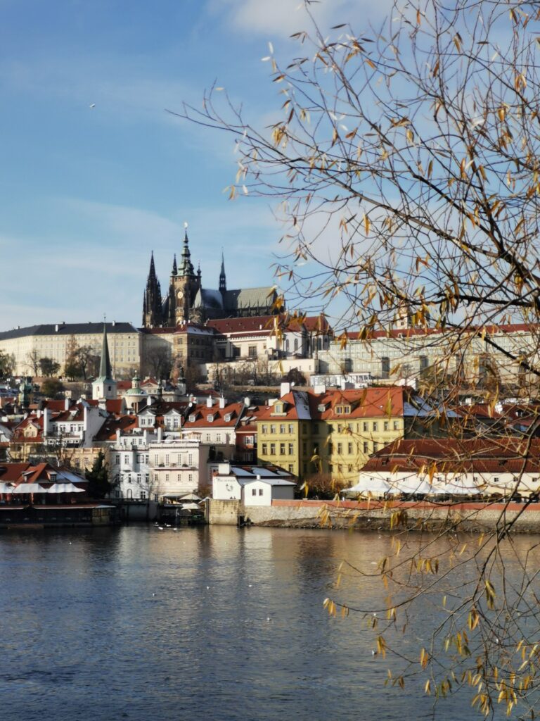 Quartiere di Praga Hradčany: veduta del castello