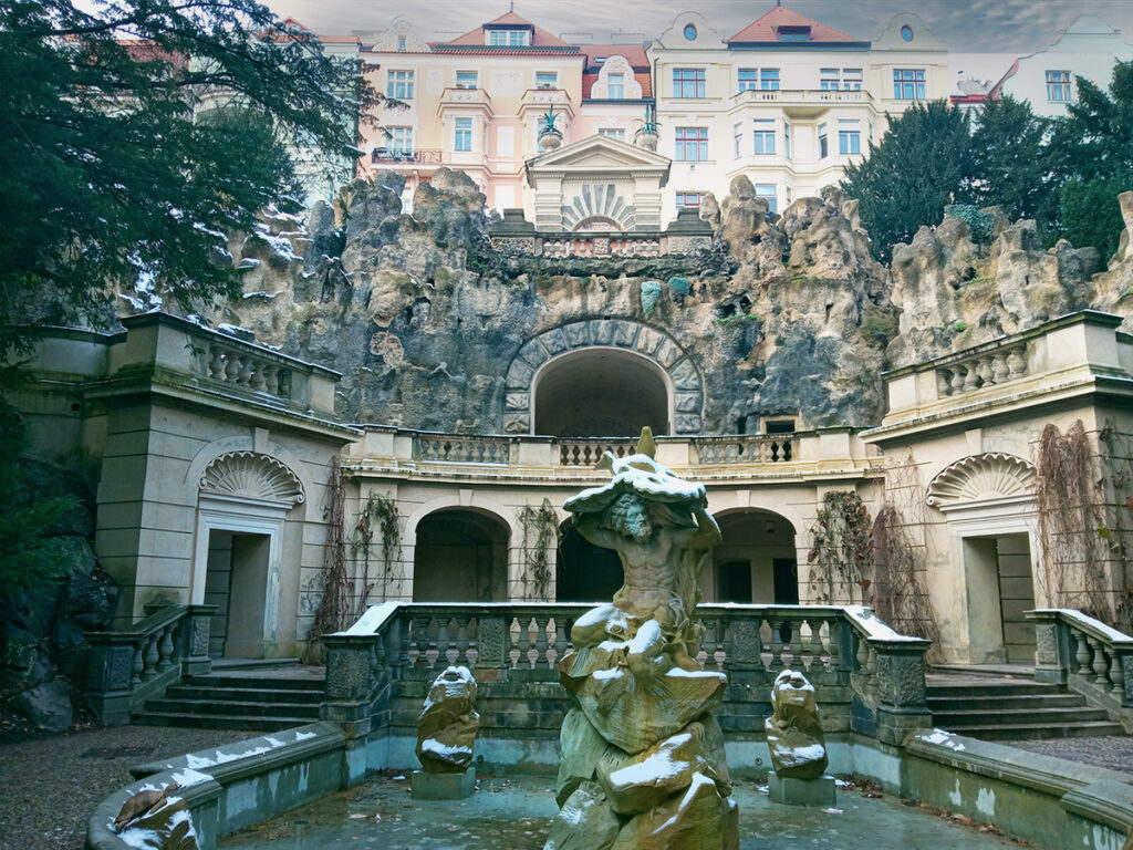 Praga quartiere Vinohrady Grébovka Park