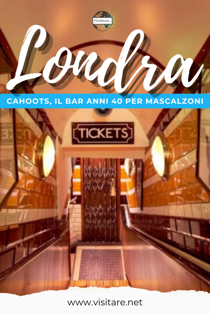Il Cahoots di Londra è un bar a tema anni ’40 nella location di una stazione della metro abbandonata #CahootsLondra #CoseStraneaLondra #LondraInsolita #BarALondra