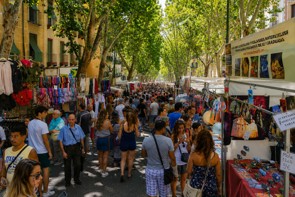 quartieri di madrid er rastro mercato vintage