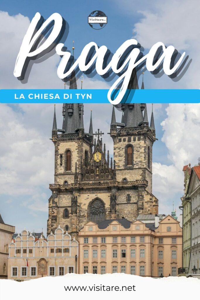 Esplora la maestosità gotica della chiesa di Týn di Praga nel cuore della città. #chiesaDiTýnDiPraga #PragaGotica #PragaStorica #VisitaPraga