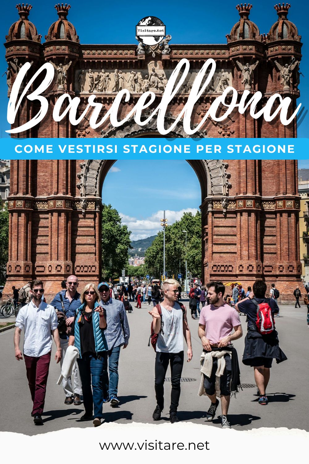 Scopri come vestirti a Barcellona, dove il clima mite richiede abbigliamento comodo e pratico. #ComeVestirsiABarcellona #ModaBarcellona #AbbigliamentoEstivo #BarcellonaStyle