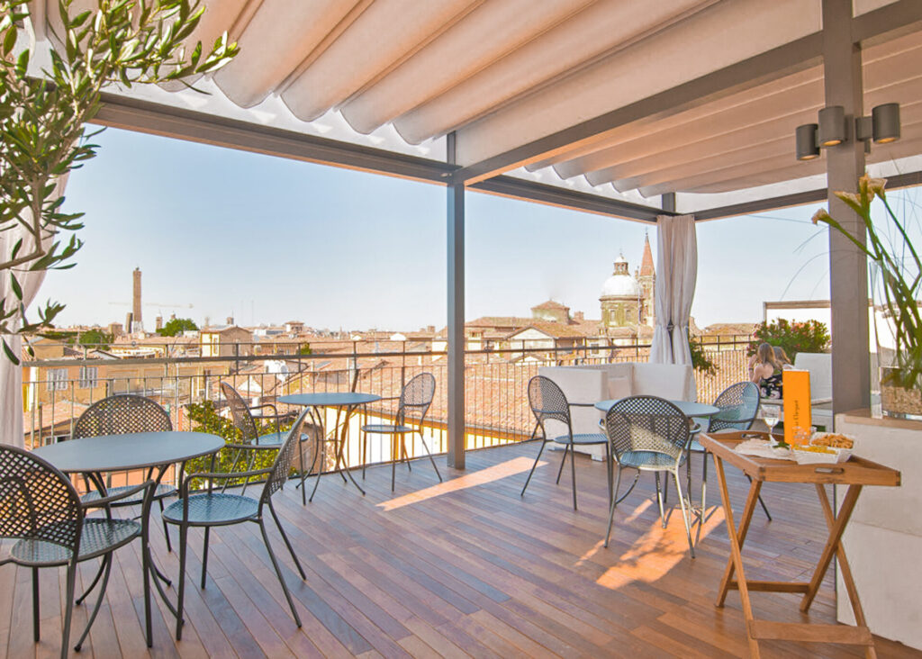 Bologna rooftop bar Bologna rooftop restaurant Bologna rooftop pool