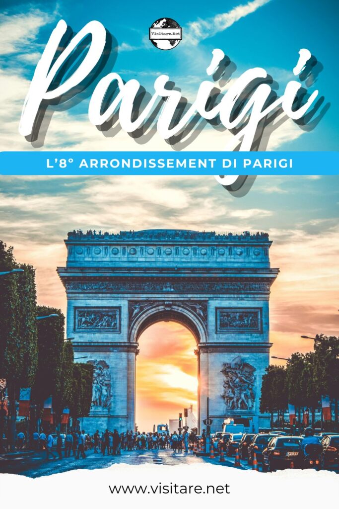 Scopri l’8º arrondissement di Parigi, tra eleganza, moda e le luci degli Champs-Élysées. #8arrondissement #Parigi #ChampsElysees #Visitare