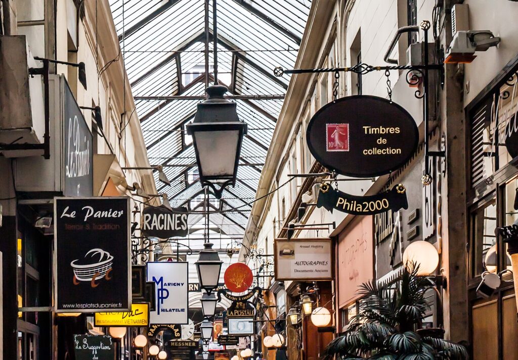 passage des panoramas boulevard montmartre Parigi francia