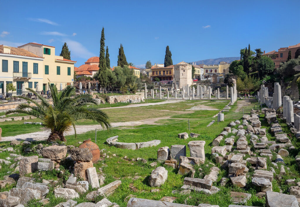 agorà romana di Atene grecia polignotou orari biglietti stoia cosa vedere